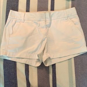 J Crew White Chino Shorts